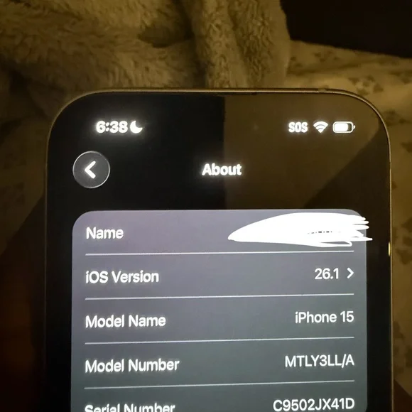 Black Smartphone with Blue Display